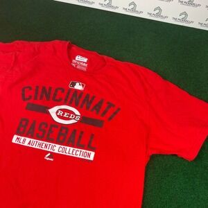 Majestic Cincinnati Reds Baseball MLB Authentic Collection T Shirt Red 2XL